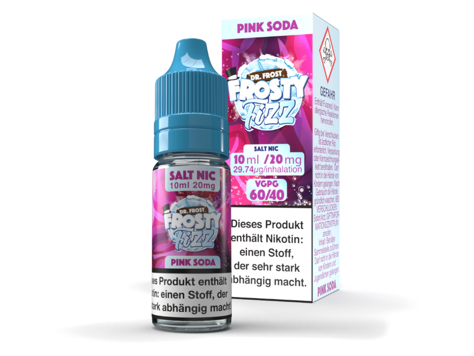 Dr. Frost - Frosty Fizz - Blue Slush - Nikotinsalz Liquid 20mg/ml - Pink Soda