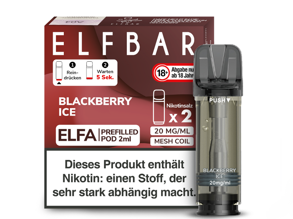 Elfbar Elfa Pod 20mg/ml (2 Stück) - Strawberry Ice