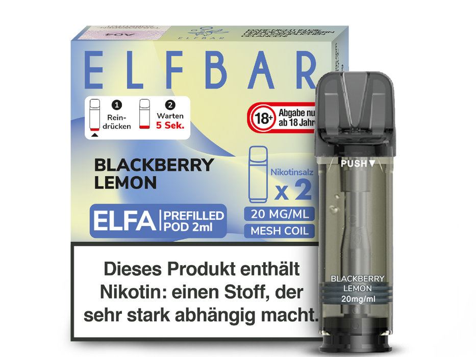 Elfbar Elfa Pod 20mg/ml (2 Stück) - Strawberry Ice