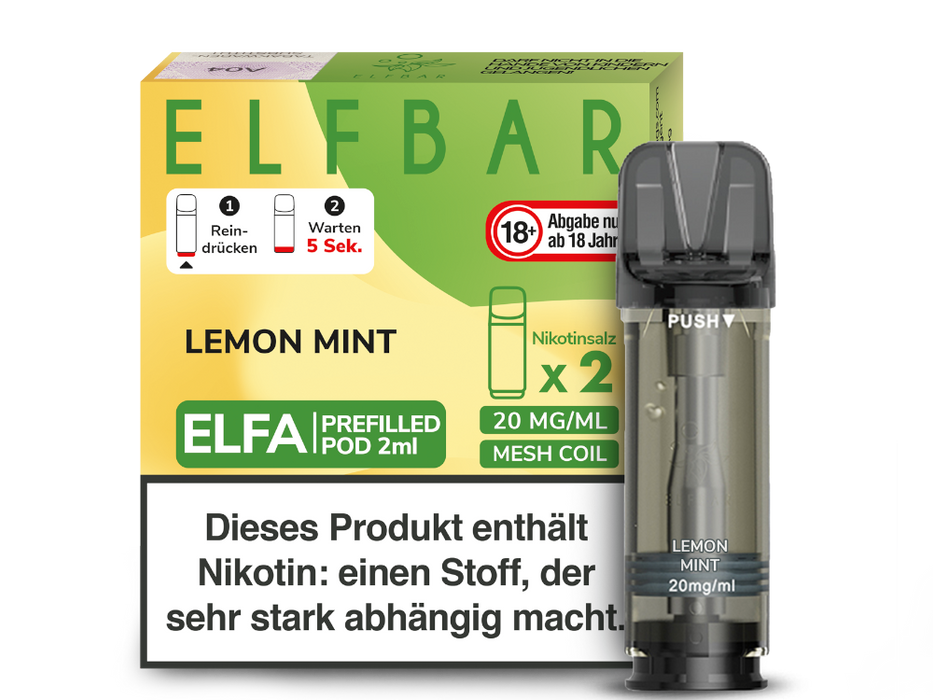 Elfbar Elfa Pod 20mg/ml (2 Stück) - Strawberry Ice