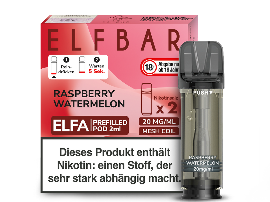 Elfbar Elfa Pod 20mg/ml (2 Stück) - Strawberry Ice