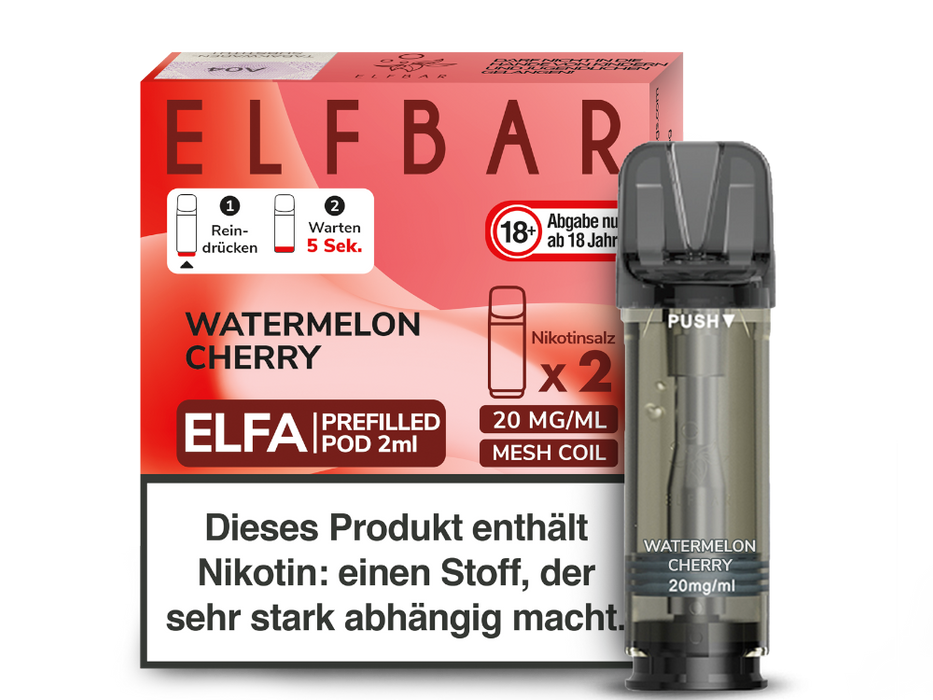 Elfbar Elfa Pod 20mg/ml (2 Stück) - Strawberry Ice
