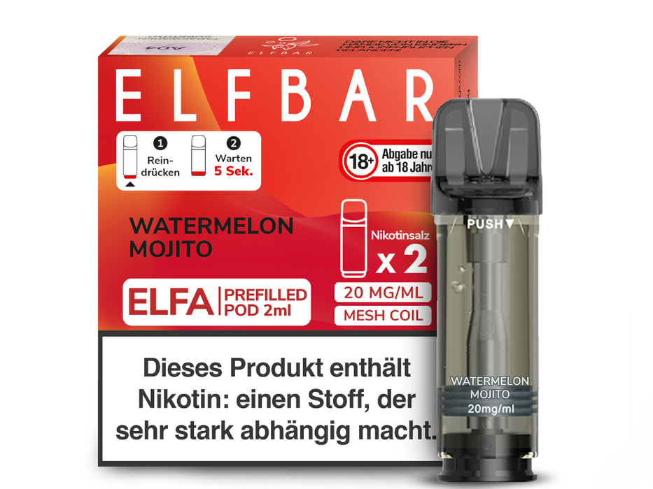Elfbar Elfa Pod 20mg/ml (2 Stück) - Strawberry Ice