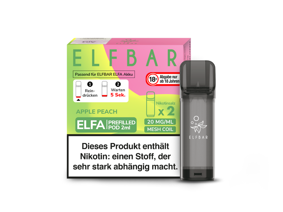 Elfbar Elfa Pod 20mg/ml (2 Stück) - Strawberry Ice