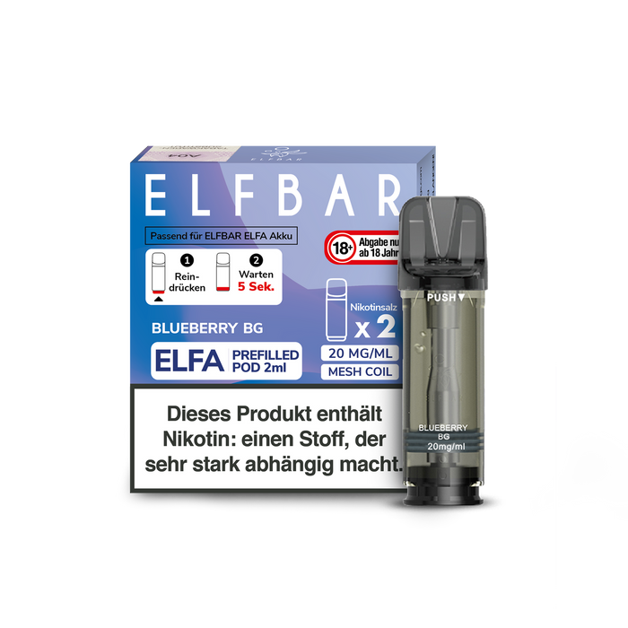 Elfbar Elfa Pod 20mg/ml (2 Stück) - Strawberry Ice