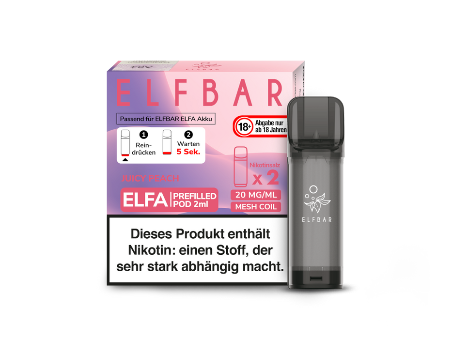 Elfbar Elfa Pod 20mg/ml (2 Stück) - Strawberry Ice