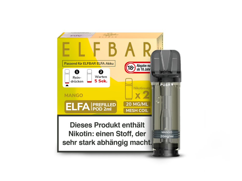 Elfbar Elfa Pod 20mg/ml (2 Stück) - Strawberry Ice