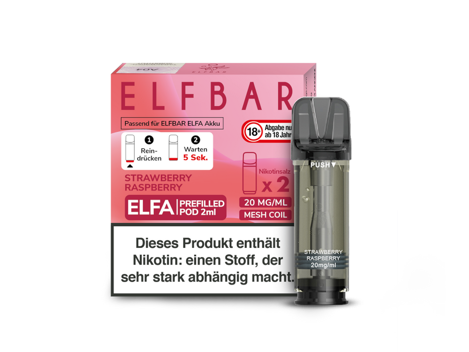 Elfbar Elfa Pod 20mg/ml (2 Stück) - Strawberry Ice