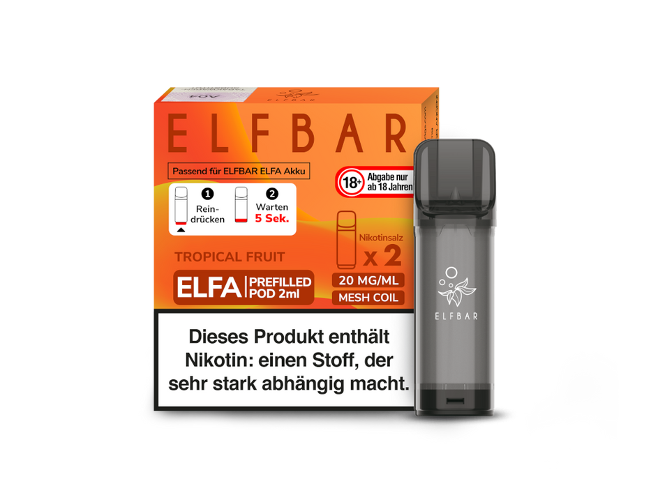 Elfbar Elfa Pod 20mg/ml (2 Stück) - Strawberry Ice