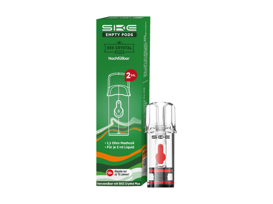 SKE - Crystal Plus Pod (2 Stück pro Packung) - ohne Liquid
