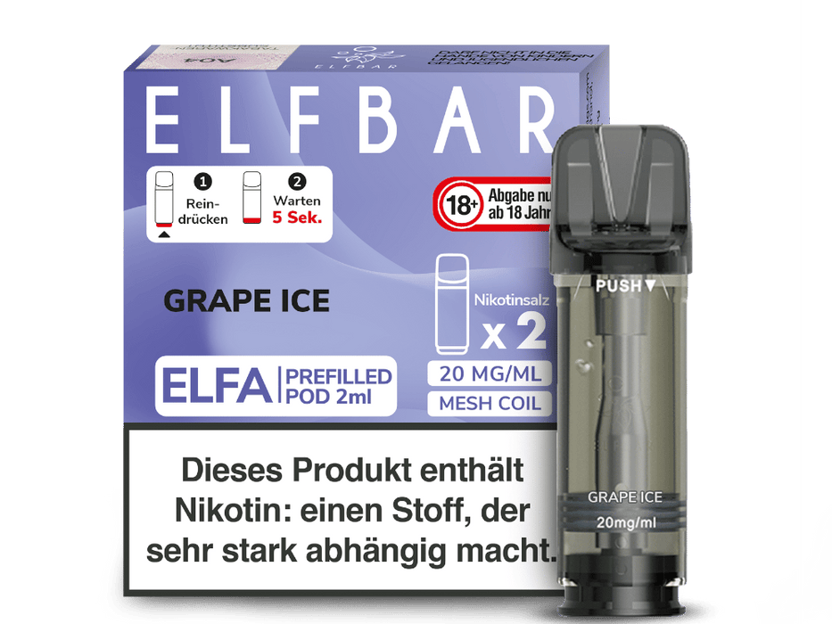 Elfbar Elfa Pod 20mg/ml (2 Stück) - Strawberry Ice