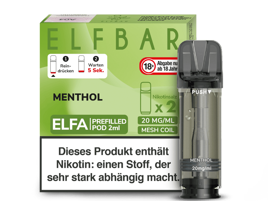 Elfbar Elfa Pod 20mg/ml (2 Stück) - Strawberry Ice