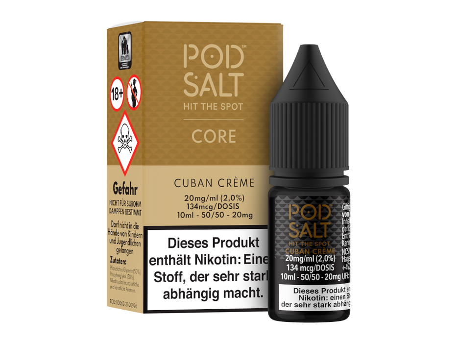 Pod Salt Core - Cuban Creme - Nikotinsalz Liquid
