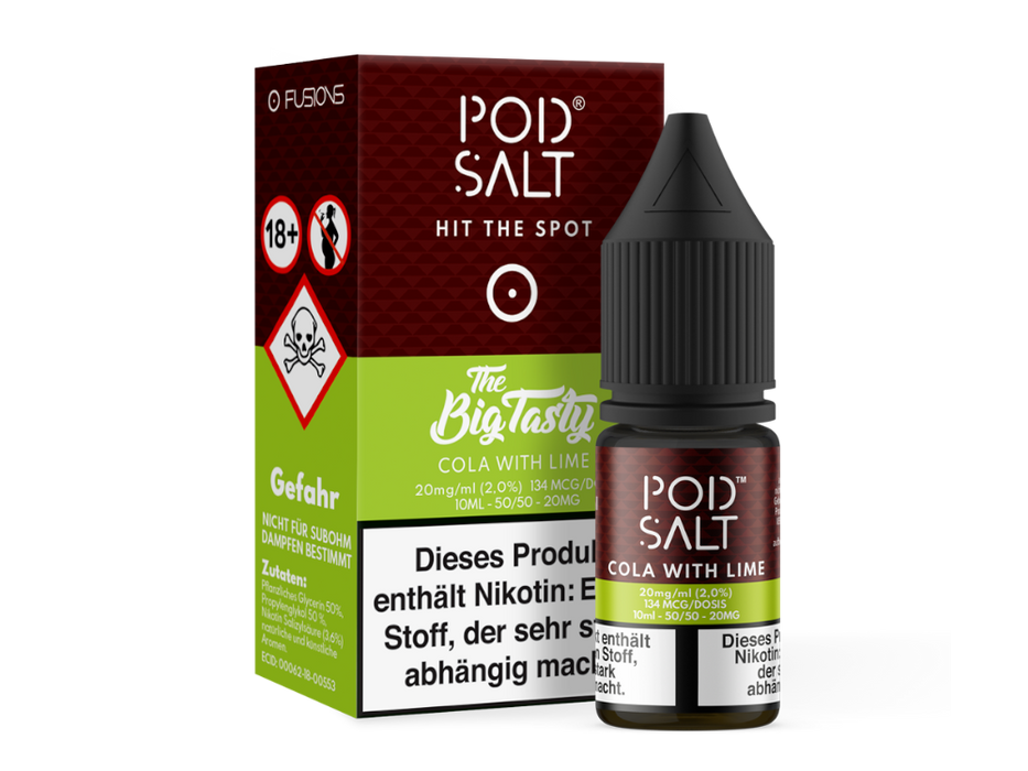 Pod Salt Fusion - Cola with Lime - Nikotinsalz Liquid
