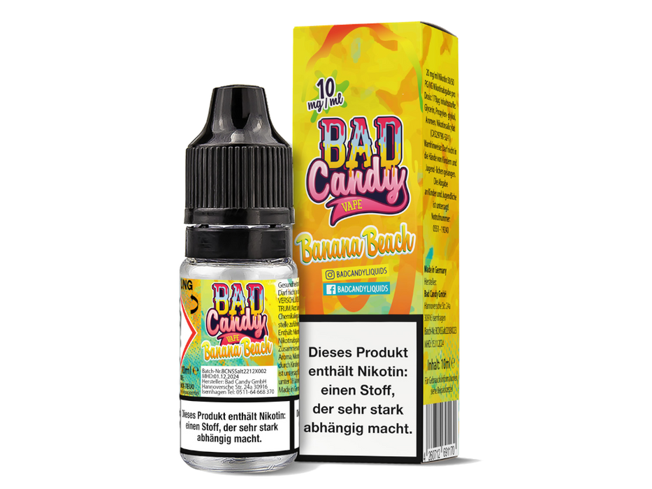 Bad Candy Liquids - Banana Beach - Nikotinsalz Liquid
