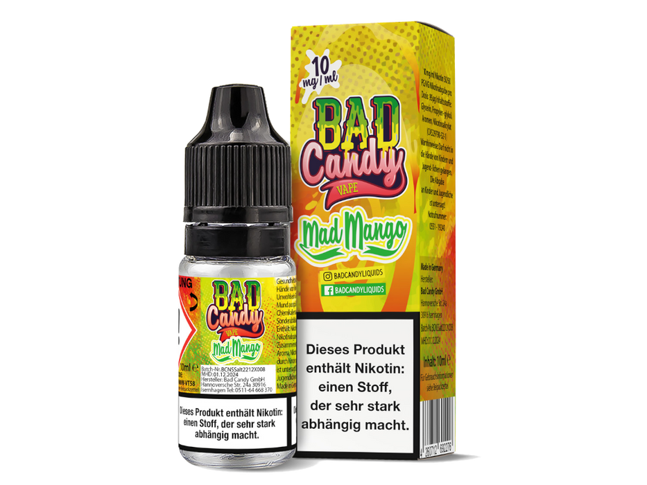 Bad Candy Liquids - Mad Mango - Nikotinsalz Liquid